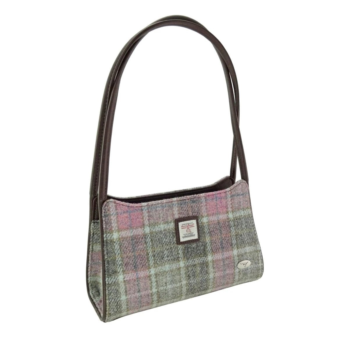 Schoudertas Fiddich Zacht Roze Buchanan - Small - Ritssluiting - Harris Tweed - Glen Appin of Scotland by MoodCompanyNL