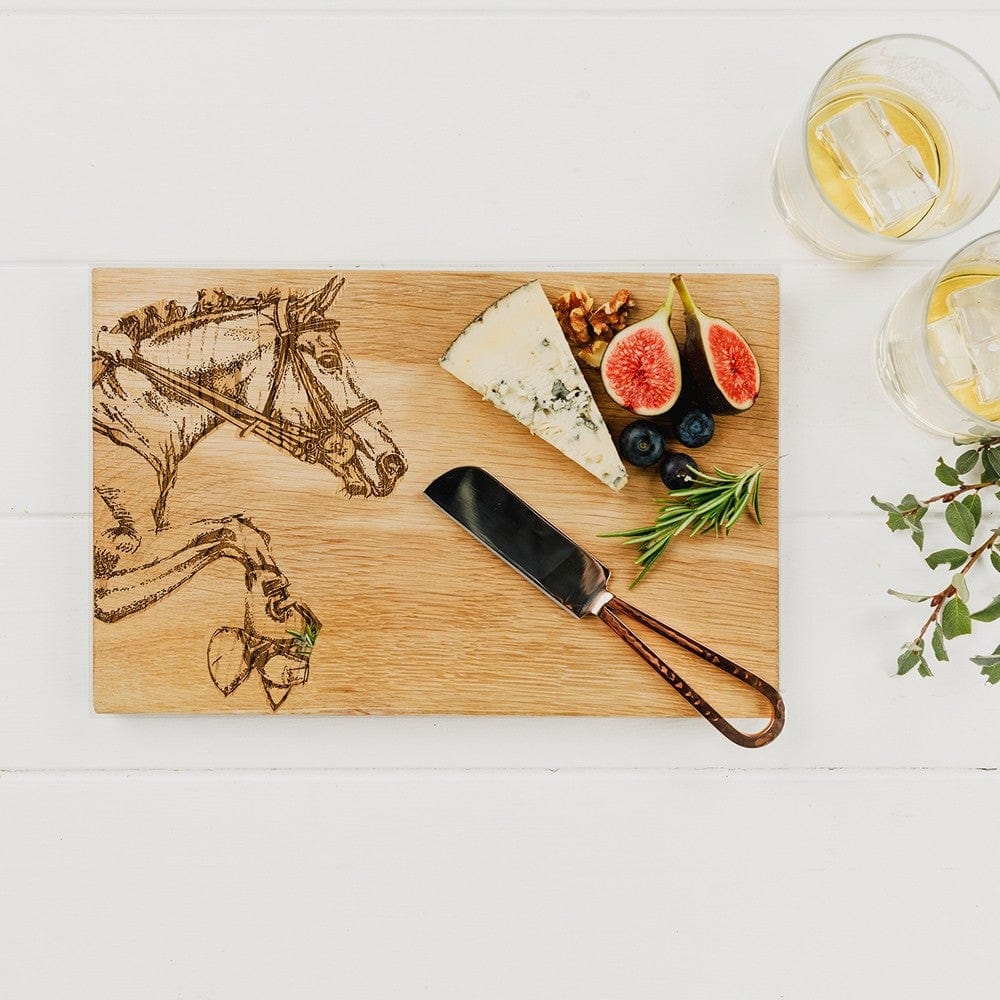 MoodCompanyNL - Serveerplank Paard - 30x20 - Schots Eikenhout - Scottish Made - 5060426289965