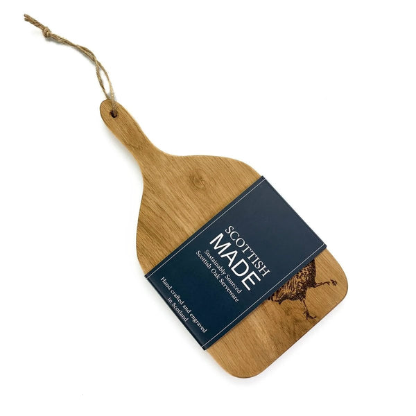 Serveerplank Peddel Fazant Small - 30x15 - Schots Eikenhout - Scottish Made by MoodCompanyNL