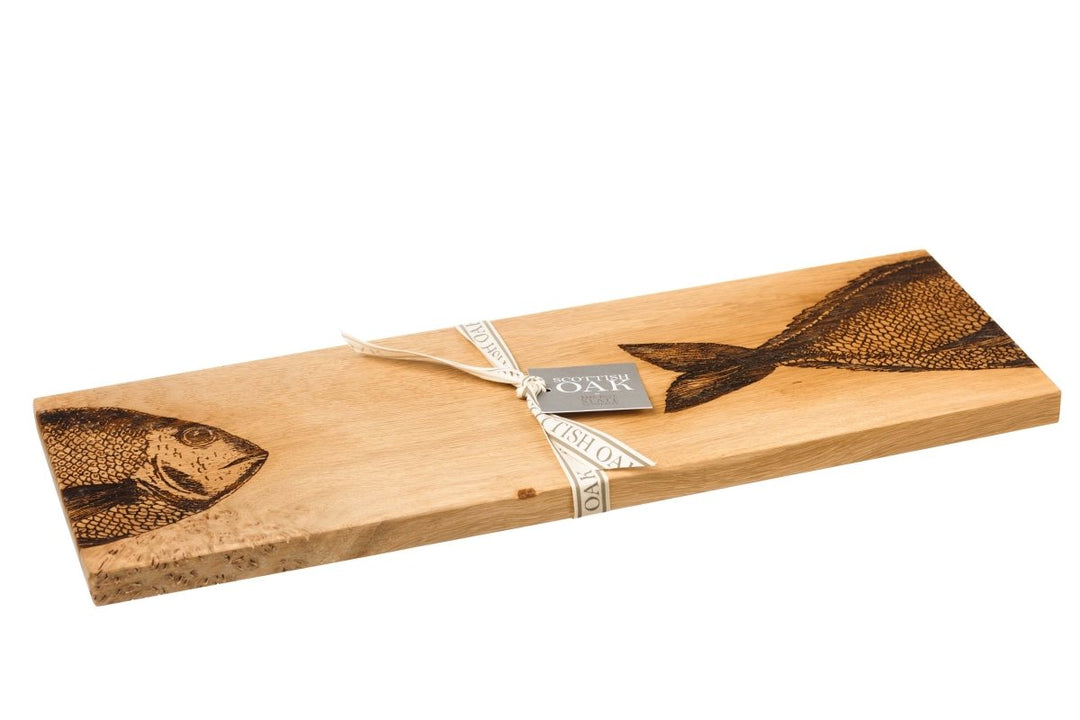 MoodCompanyNL - Serveerplank Vis - 45x15 - Schots Eikenhout - Scottish Made - 5060426285196