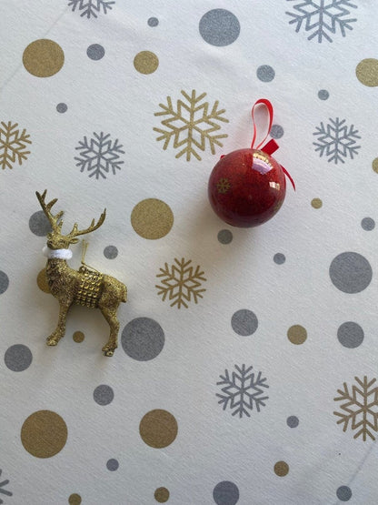 MoodCompanyNL - Servetten Sneeuwvlokje Wit - 40x40 - 2 stuks! - Katoen - Mood Company - SERVILLETAS