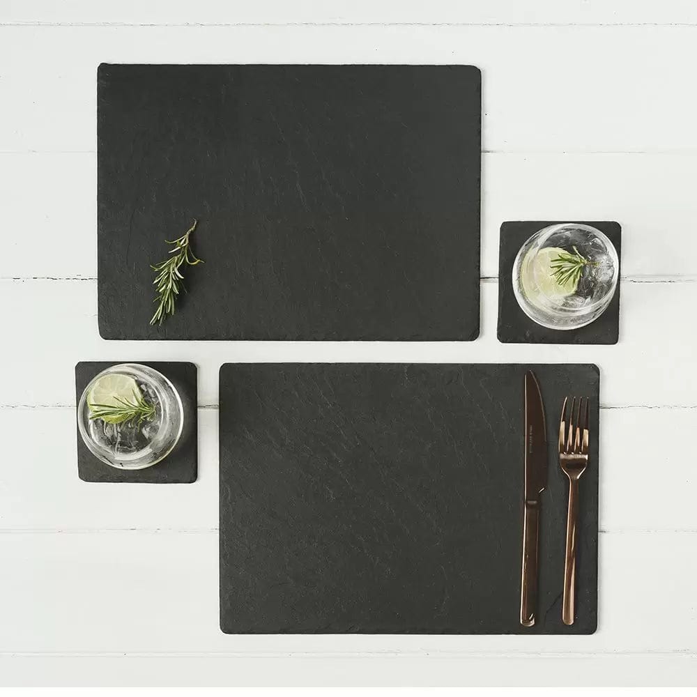MoodCompanyNL - Set van 2 unieke leistenen placemats - 5060025929613
