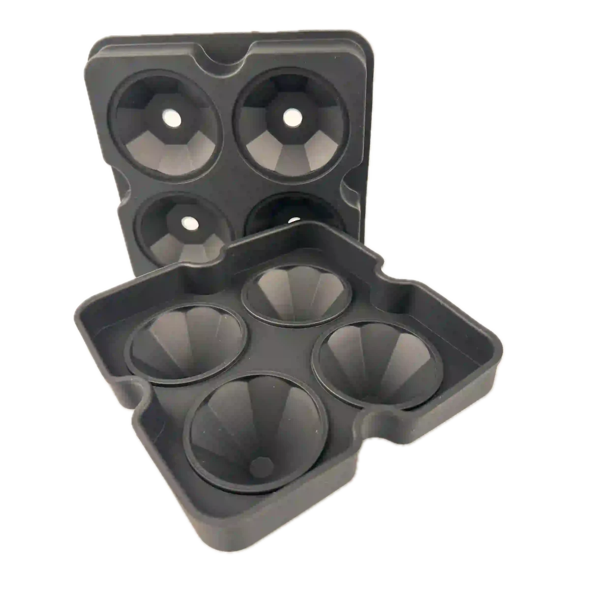 Mood Company - Siliconen Diamant IJsblokjesvorm - 4 IJsblokjes 4x3,5 cm BPA-vrij - Mood4Whisky - 6151220984909