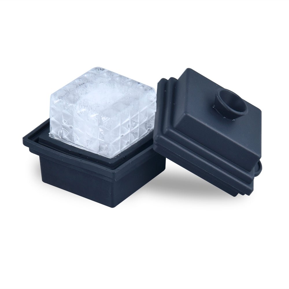 Mood Company - Siliconen Grote Vierkante IJsblokjesvorm 4,5x4,5 cm - Mood4Whisky - 6151221348380