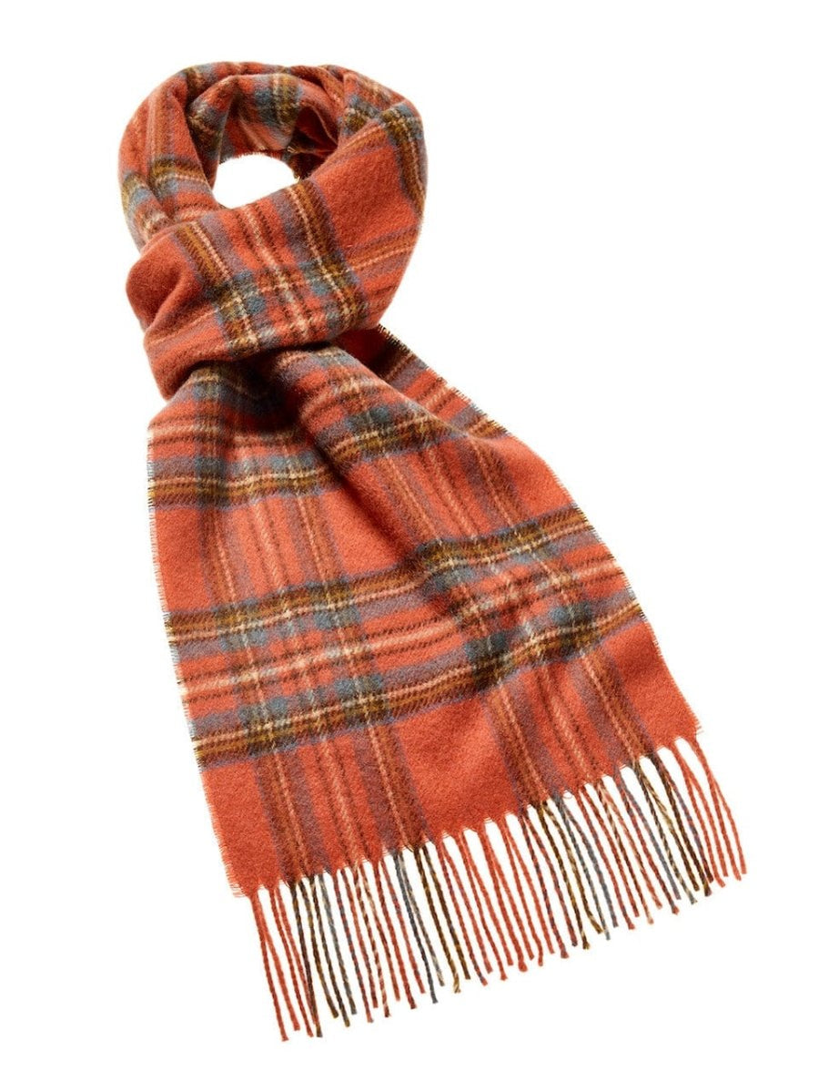 Mood Company - Sjaal Tartan Antique Royal Stewart - Meriono Lamswol - 25 x 190 - Bronte by Moon Scotland - 6095646240266