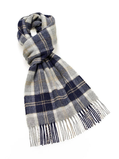 Mood Company - Sjaal Tartan Bannockbane Silver - Merino Lamswol - 25 x 190 - Bronte by Moon