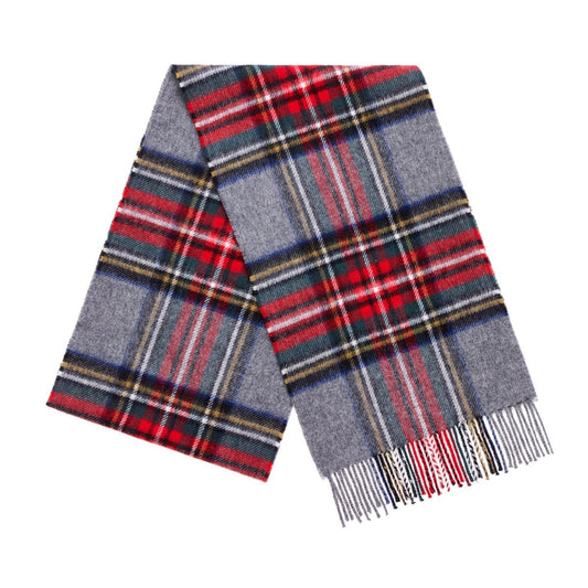 Mood Company - Sjaal Tartan Grey Stewart - Merino Lamswol - 25 x 190 - Bronte by Moon - 6095638254240