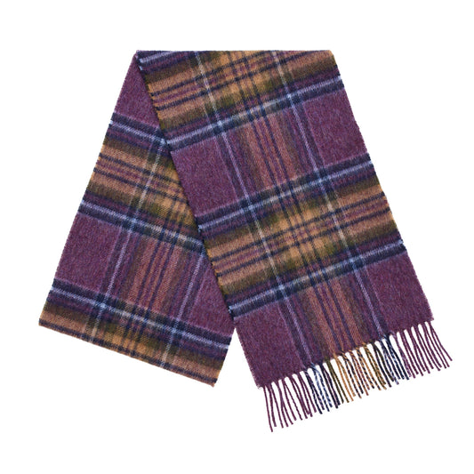 Mood Company - Sjaal Tartan Heather Stewart - Merino Lamswol - 25 x 190 - Bronte by Moon - 6151222945984