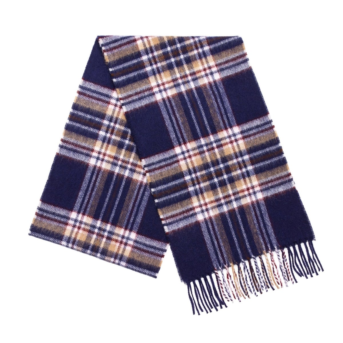 Mood Company - Sjaal Tartan Navy Stewart - Merino Lamswol - 25 x 190 - Bronte by Moon - 6151223156198