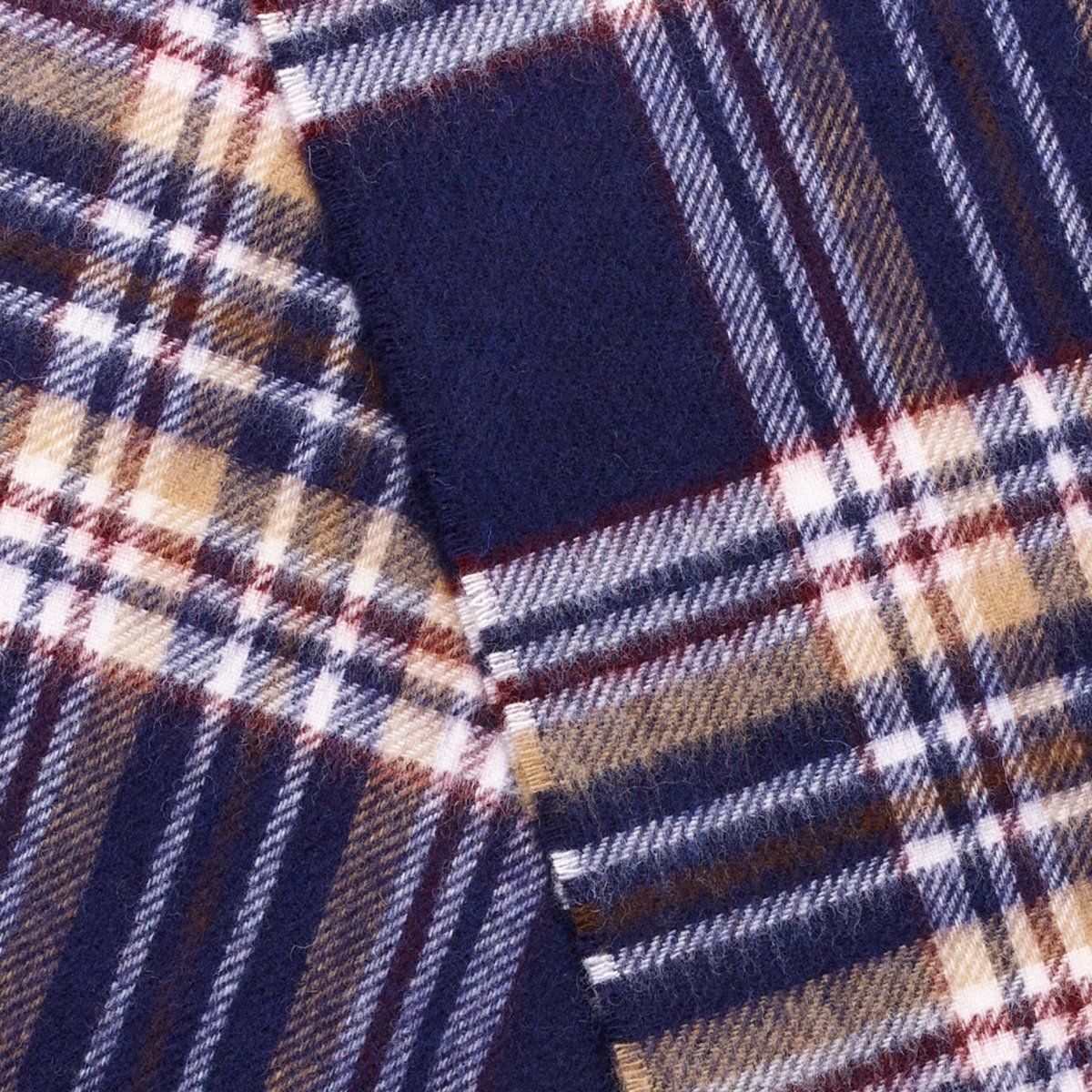 Mood Company - Sjaal Tartan Navy Stewart - Merino Lamswol - 25 x 190 - Bronte by Moon - 6151223156198