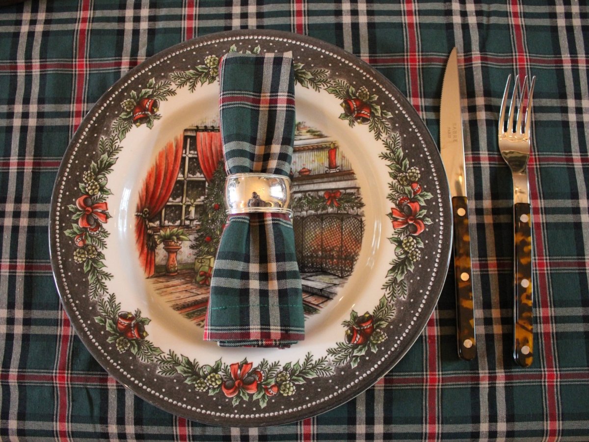 Mood Company - Tafelkleed Tartan Castle Groen - Katoen/Polyester - Bamar - 