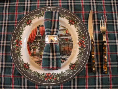 Mood Company - Tafelkleed Tartan Castle Groen - Katoen/Polyester - Bamar - 