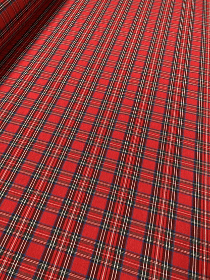 Mood Company - Tafelkleed Tartan Windsor Rood - Katoen/Polyester - Bamar - 