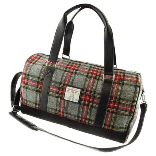 Reistas Clyde Grijs Rood - Harris Tweed - Extra Groot - Glen Appin of Scotland by MoodCompanyNL