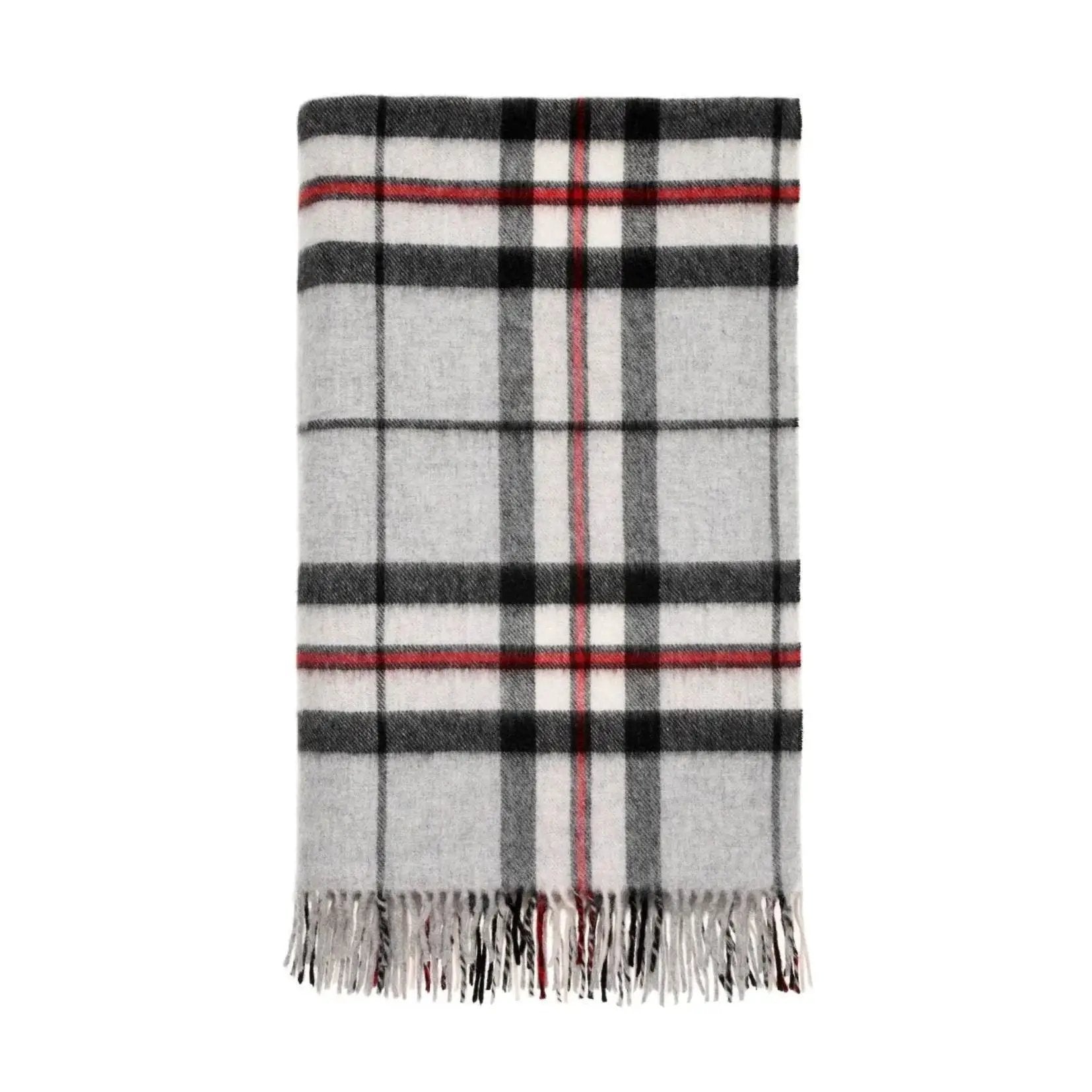 Plaid Tartan Grey Tompson - Merino Lamswol - 140x185 - Bronte by Moon Scotland by MoodCompanyNL