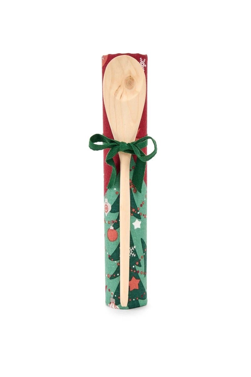 Theedoek met pollepel cadeau set - kerst - nuvole di stoffa by MoodCompanyNL
