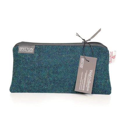 MoodCompanyNL - Toilettas Blauwgroen gemêleerd - Harris Tweed - Amy Britton - 6095632422461