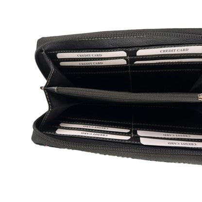 MoodCompanyNL - Travel Wallet Groen Tartan & Zwart Leer | Das Impex - 5056703020888