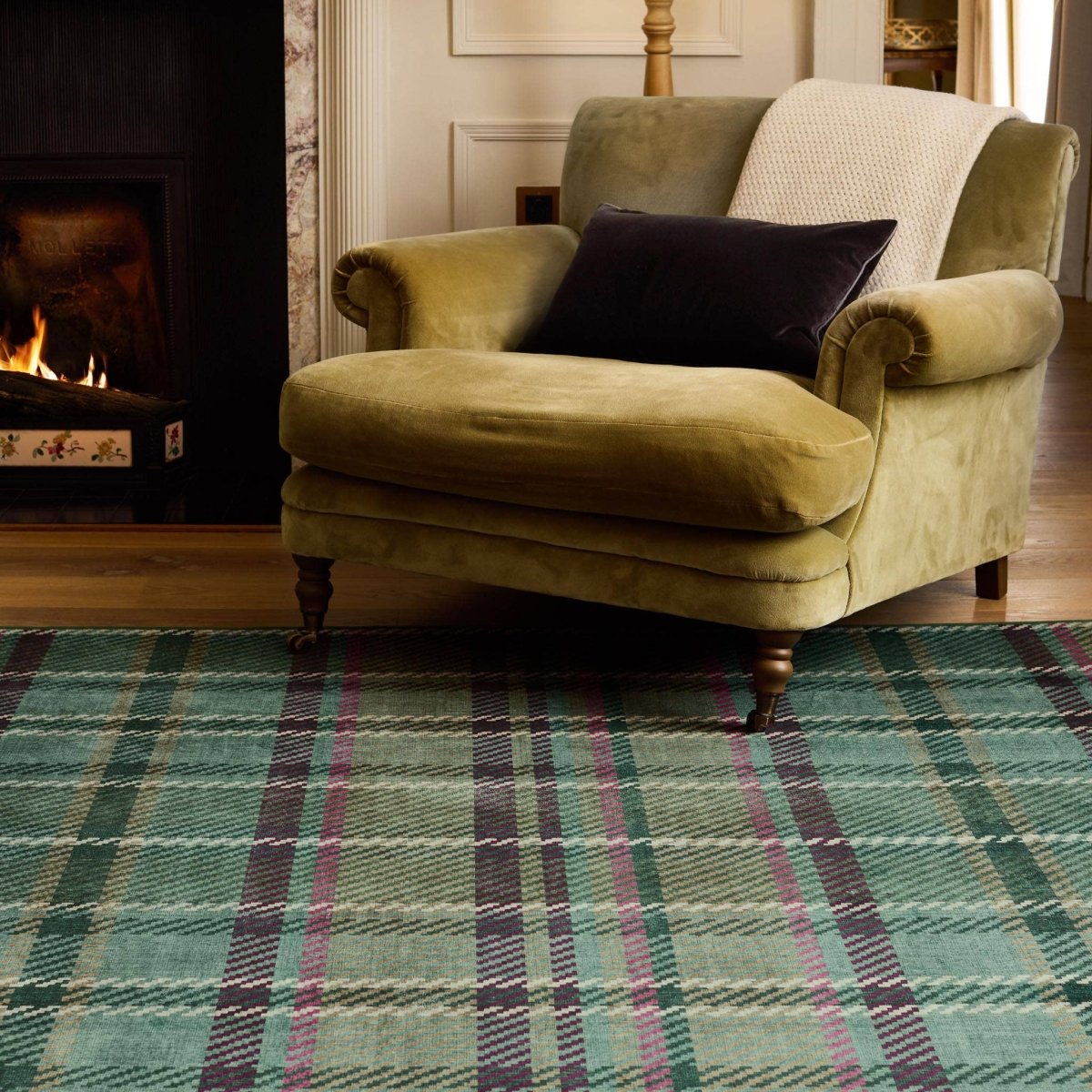Mood Company - Vloerkleed Isla Smaragdgroen - Wasbaar Gerecycled - 120x185 - Phoenox Textiles UK - 5026134650213