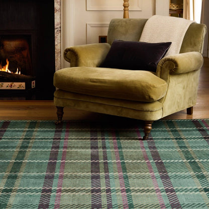 Mood Company - Vloerkleed Isla Smaragdgroen - Wasbaar Gerecycled - 120x185 - Phoenox Textiles UK - 5026134650213