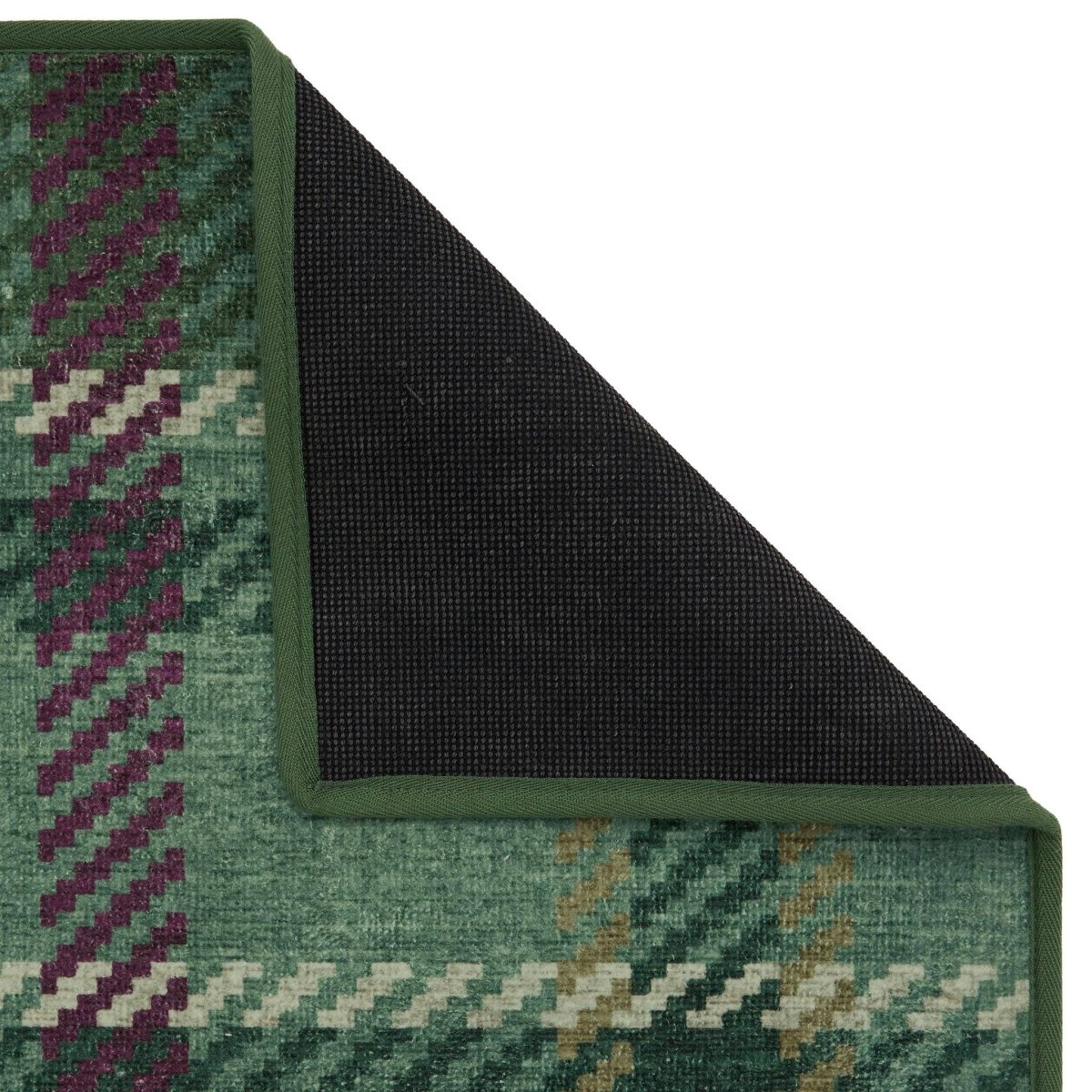 Mood Company - Vloerkleed Isla Smaragdgroen - Wasbaar Gerecycled - 185x275 - Phoenox Textiles UK - 5026134650237