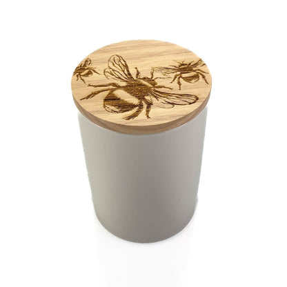 MoodCompanyNL - Voorraadpot Bijen Small - 13x9 - Gegraveerd - Scottish Made - 5060949550047