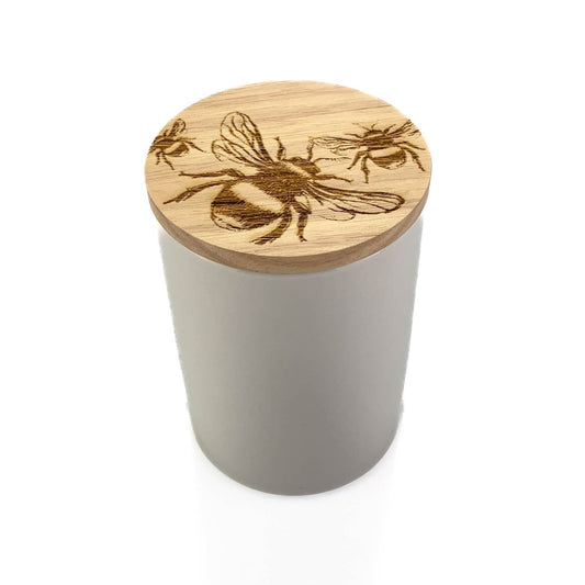 MoodCompanyNL - Voorraadpot Bijen Small - 13x9 - Gegraveerd - Scottish Made - 5060949550047