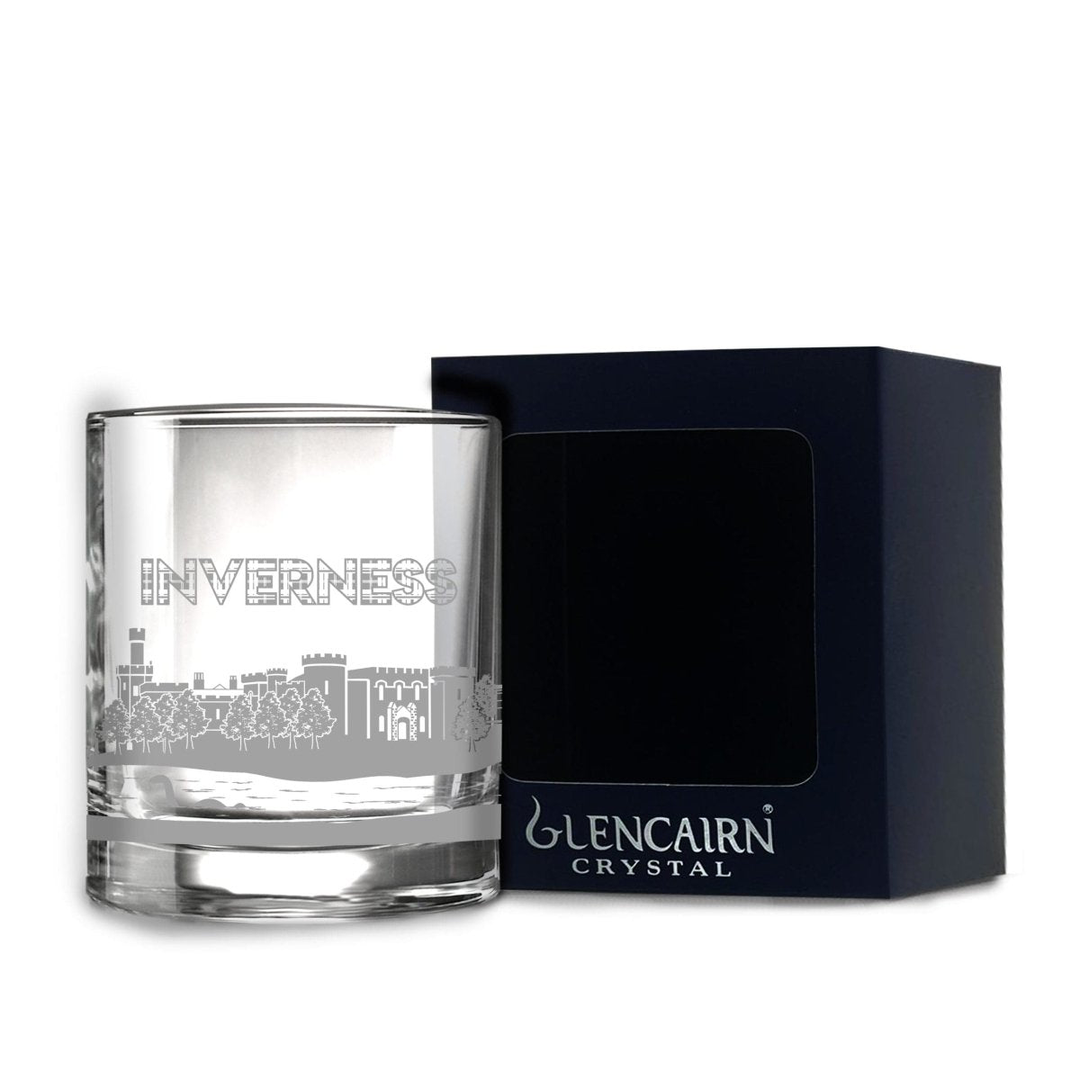 MoodCompanyNL - Whiskyglas Skyline Inverness - Gegraveerd - Glencairn Crystal Scotland - 6091020510512