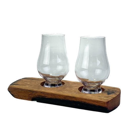 MoodCompanyNL - Whiskyglashouder van oude whiskyvaten met 2 Glencairn Whiskyglazen - Darach en Glencairn Crystal Scotland - 6091037372325