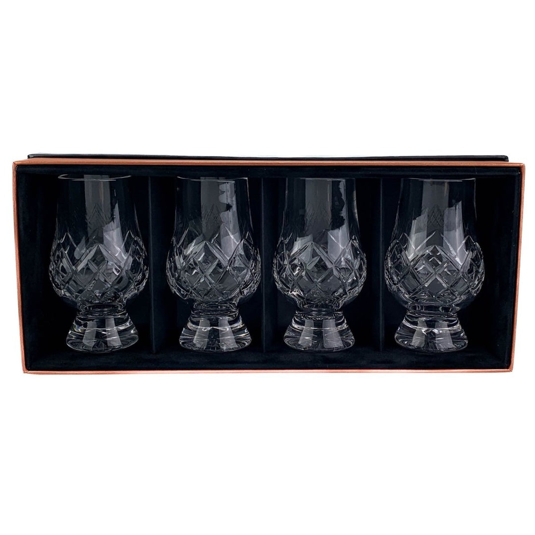 MoodCompanyNL - Whiskyglazen Cut 4 stuks - Geschenkverpakking - Loodkristal - Glencairn Crystal Scotland - 6151215861802