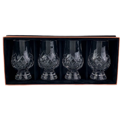 MoodCompanyNL - Whiskyglazen Cut 4 stuks - Geschenkverpakking - Loodkristal - Glencairn Crystal Scotland - 6151215861802
