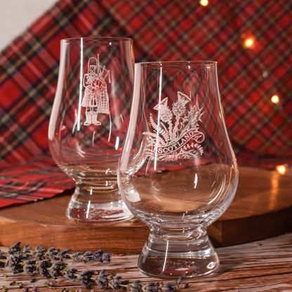 MoodCompanyNL - Whiskyglazen gegraveerd SCOTLAND 4 stuks - Glencairn Crystal Scotland - 6095634187160