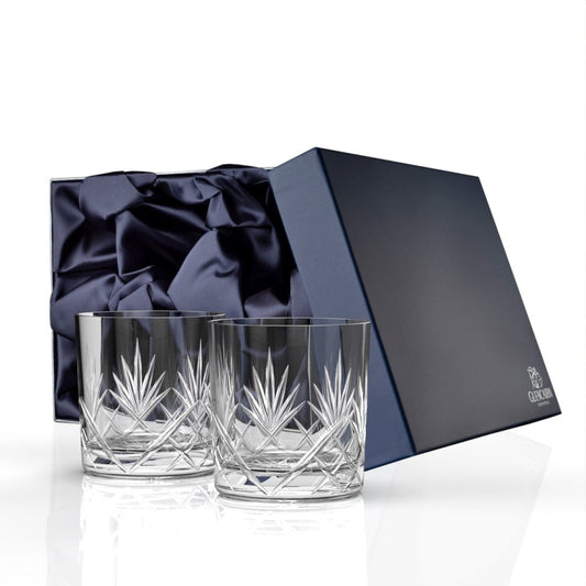 MoodCompanyNL - Whiskyglazen Skye 2 stuks - Geschenkverpakking - Loodkristal - Glencairn Crystal Scotland - 5060025555317