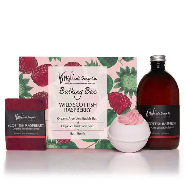 Wild Scottish Raspberry – Fruitig & Zoet - Luxe Badset – Badschuim, Biologische Zeep & Badbruisbal by MoodCompanyNL